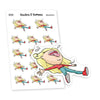 Relax! It's Friday! Planner Stickers, Vaalea - S0392-393