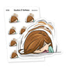 I'm Tired Planner Stickers, Vaalea - S0395-396