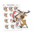Christmas Time Planner Stickers, Vaalea - S0449-450, Christmas deer