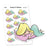 Let's Just Sleep Planner Stickers, Vaalea - S0461-462, Pillow stickers