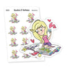 Happy Planning Planner Stickers, Vaalea - S0434-435, Planner girl stickers