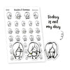 Ensi Planner stickers - Today is not my day, S0167, Bad day stickers