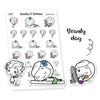 Piiku planner stickers - Beauty day, S0021, beauty stickers, cute stickers