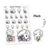 Piiku planner stickers - Photo, S0023, foto stickers, kawaii stickers, take pictures