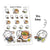 Piiku planner stickers - Tea time, S0040, tea stickers, kawaii stickers