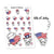 Piiku - 4th of July planner stickers, S0073, Independence day, cute stickers