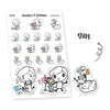 Piiku planner stickers - Bills, S0334, Pay Bills, Bills Due Stickers