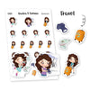 Tumma planner stickers - Travel, S0005, journey stickers, kawaii stickers, trip stickers