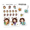 Tumma planner stickers - Pets & Fish, S0010, pets stickers, cute animal stickers