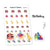Tumma doodle stickers - Birthday, S0065, cake stickers, gift stickers