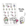 Planner stickers Ensi - Beauty Time, S0175, Beauty stickers, Facial mask, Spa day