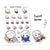 Piiku - Sweet home planner stickers, S0038, home rest stickers, kawaii stickers