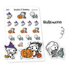 Piiku planner stickers - Halloween, S0043, halloween stickers, kawaii stickers