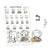 Piiku planner stickers - My cat, S0053, cats stickers, animal kawaii stickers