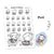 Piiku planner stickers - Pool, S0054, pool stickers, swimming kawaii stickers
