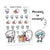 Planner stickers Piiku - Morning or Evening?, S0080, cute sticker, brush teeth stickers, make a bed sticker