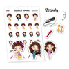 Tumma planner stickers - Beauty, S0008, beautiful stickers, take care of yourself stickers