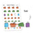 Piiku doodle stickers - Sale, S0068, basket stickers, money stickers