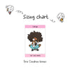 PART 1. Sticker book with Large Stickers - Nia / Brown skin, 47 sheets, 250 stickers, SB007. Large planner Black girl stickers