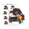 Car Repair / Maintenance Planner Stickers, Nia - S0411/S0611, Car Service Stickers