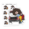 Car Repair / Maintenance Planner Stickers, Nia - S0411/S0611, Car Service Stickers