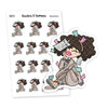 To Do List Planner Stickers, Nia - S0660/S0679, Deep in Thought Planner Stickers