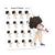 Fitness Planner Stickers, Nia - S0430/S0627, Sport Stickers