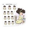 There's Always Time for a Cocktail Planner Stickers, Nia - S0536/S0549, Drinks Planner Stickers