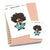 Selfie time - Large / Extra large planner stickers "Nia/Brown skin", L0415/XL0415