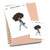 Elegance is the beauty that never fades - Large / Extra large planner stickers "Nia/Brown skin", L0423/XL0423