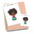 I disagree - Large / Extra large planner stickers "Nia/Brown skin", L0480/XL0480