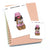 Hot day - Large / Extra large planner stickers "Nia/Brown skin", L0494/XL0494