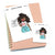 White flag - Large / Extra large planner stickers "Nia/Brown skin", L0498/XL0498