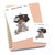 To Do List - Large / Extra large planner stickers "Nia/Brown skin", L0660/XL0660
