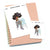 Take care of your friend - Large / Extra large planner stickers "Nia/Brown skin", L0662/XL0662