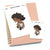 Tattoo - Large / Extra large planner stickers "Nia/Brown skin", L0668/XL0668