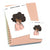Goodbye Summer, Hello Autumn - Large / Extra large planner stickers "Nia/Brown skin", L0675/XL0675