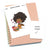 Food is all my love - Large / Extra large planner stickers "Nia/Brown skin", L0404/XL0404