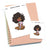 Love coffee - Large / Extra large  planner stickers "Nia/Brown skin", L0537/XL0537