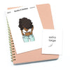 3 months from now you'll thank yourself - Large / Extra large planner stickers "Nia/Brown skin", L0674/XL0674
