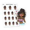 Like & Follow Planner Stickers, Nia - S0726/S0738, Love stickers