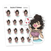 Like & Follow Planner Stickers, Nia - S0726/S0738, Love stickers