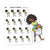 Laundry ... a never ending story Planner Stickers, Nia - S0800/S0815, Laundry basket Planner Stickers