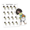 Laundry ... a never ending story Planner Stickers, Nia - S0800/S0815, Laundry basket Planner Stickers