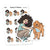 Dog washing planner stickers, Nia - S0807/S0822, Pet planner stickers