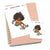 Skateboarding - Large / Extra large planner stickers "Nia/Brown skin", L0796/XL0796