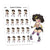 Roller skating Planner Stickers, Nia - S0837/S0851, Roller girl Planner Stickers