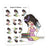 Ironing Planner Stickers, Nia - S0855/S0863