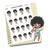 Planner stickers "Zuri" - Clean the house, S0874/S0898/S0874blue, Wipe off the dust stickers