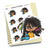Planner stickers "Zuri" - Visit to the hairdresser, S0884/S0908/S0884blue, Hairstyle stickers